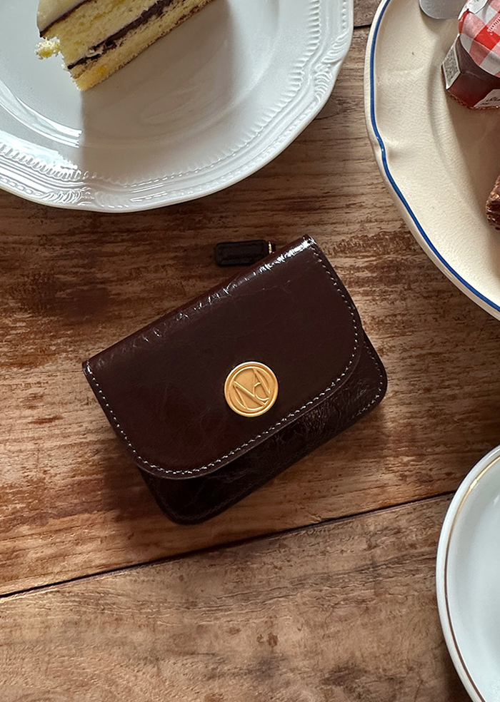 Ecrin card wallet - Chocolate brown